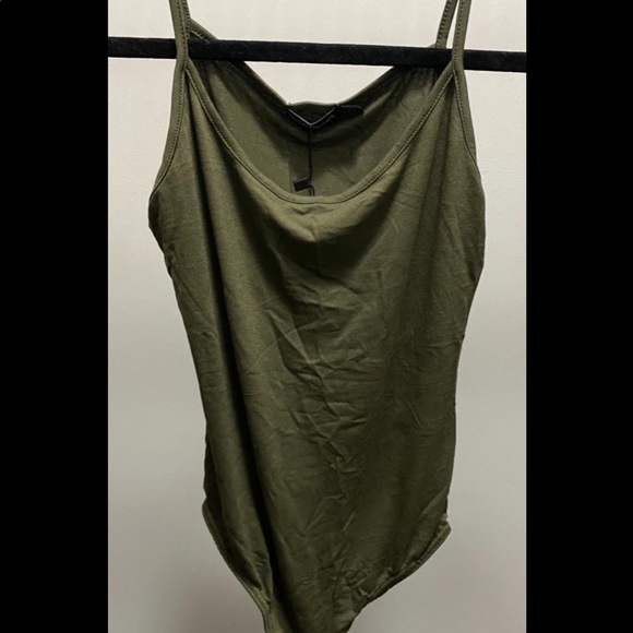 Olive Knit Bodysuit - Picture 2 of 2